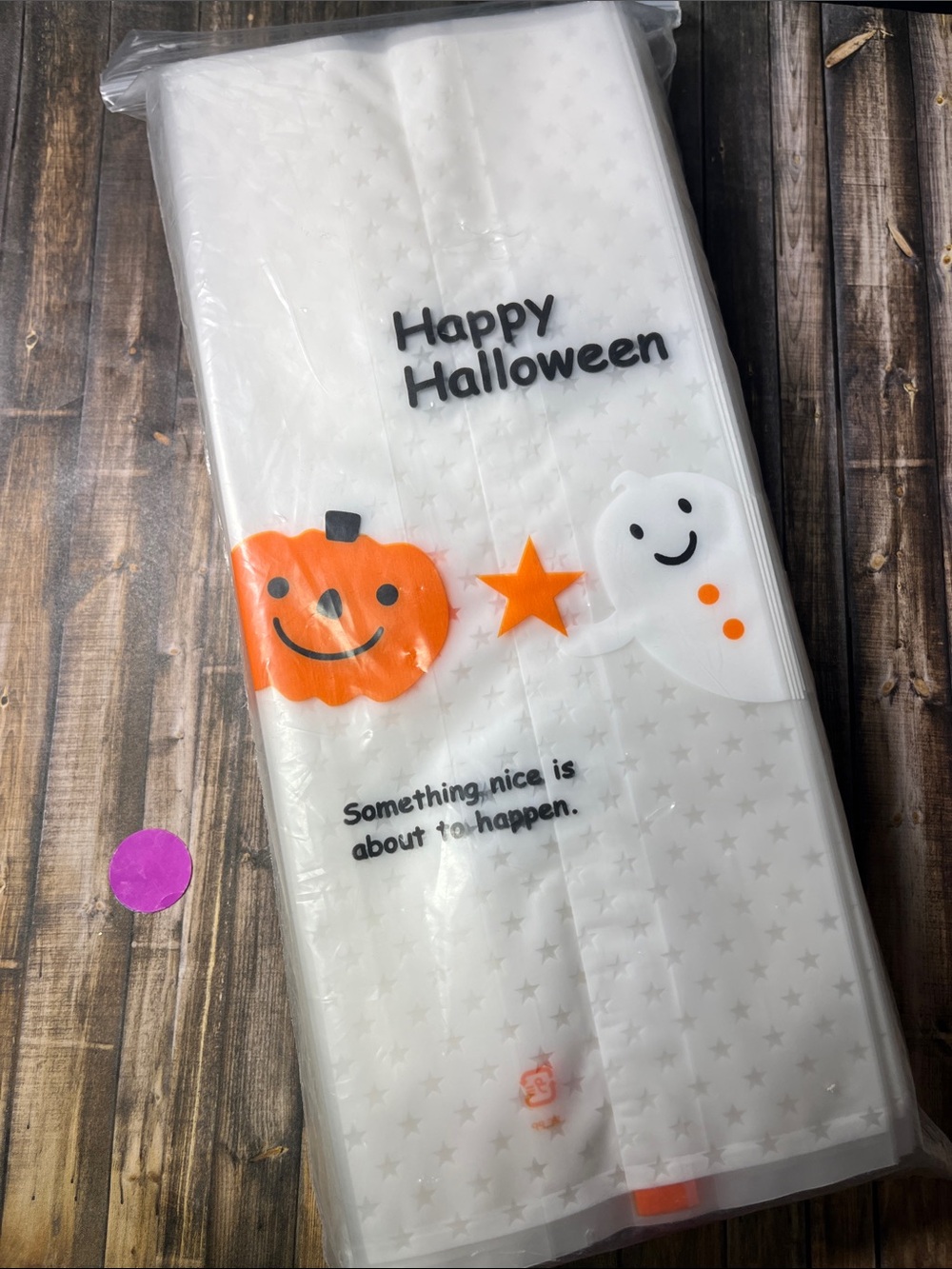 5for$10 Frosted White Halloween Party Gift Bags 80 Pack Spooky Goodie Bag